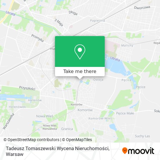 Tadeusz Tomaszewski Wycena Nieruchomości map