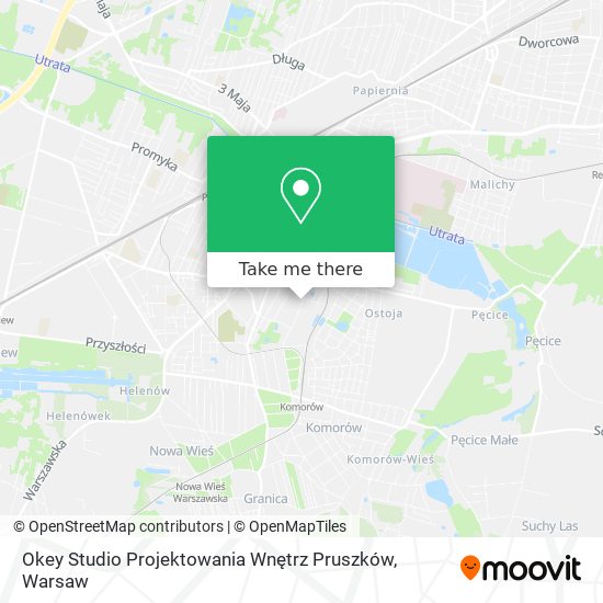 Okey Studio Projektowania Wnętrz Pruszków map