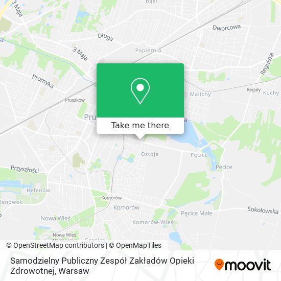 Карта Samodzielny Publiczny Zespół Zakładów Opieki Zdrowotnej