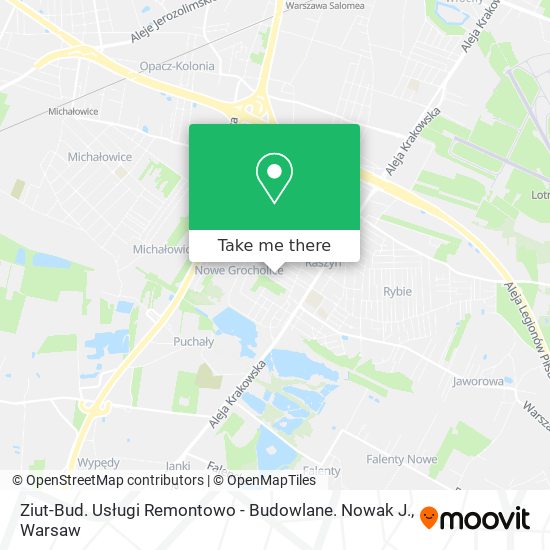 Ziut-Bud. Usługi Remontowo - Budowlane. Nowak J. map