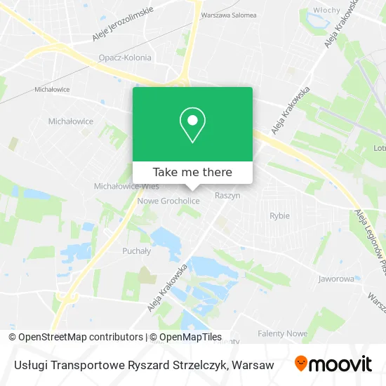 Карта Usługi Transportowe Ryszard Strzelczyk