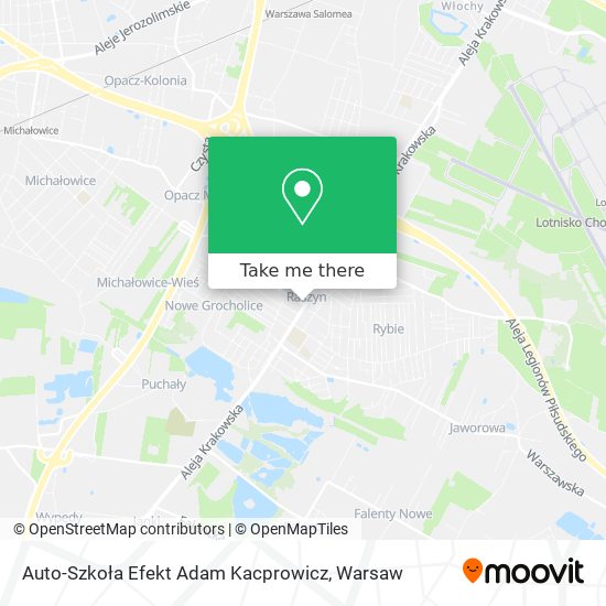 Auto-Szkoła Efekt Adam Kacprowicz map