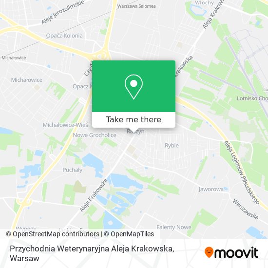 Przychodnia Weterynaryjna Aleja Krakowska map