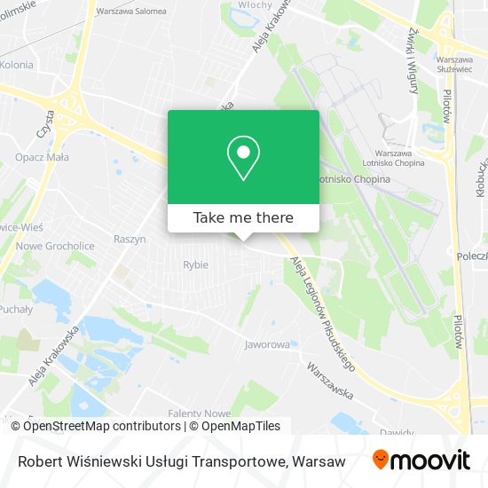 Robert Wiśniewski Usługi Transportowe map