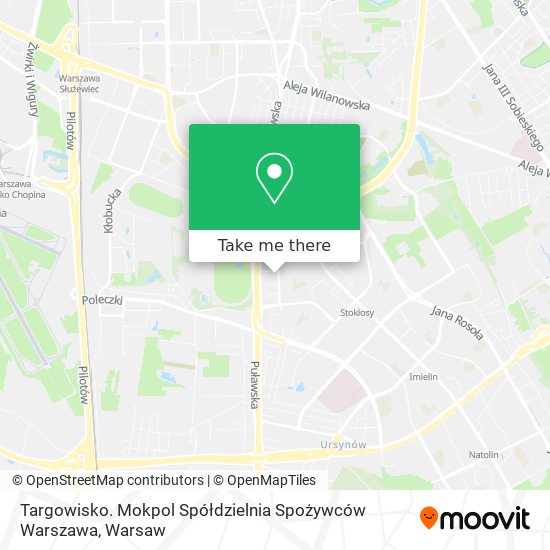 Targowisko. Mokpol Spółdzielnia Spożywców Warszawa map