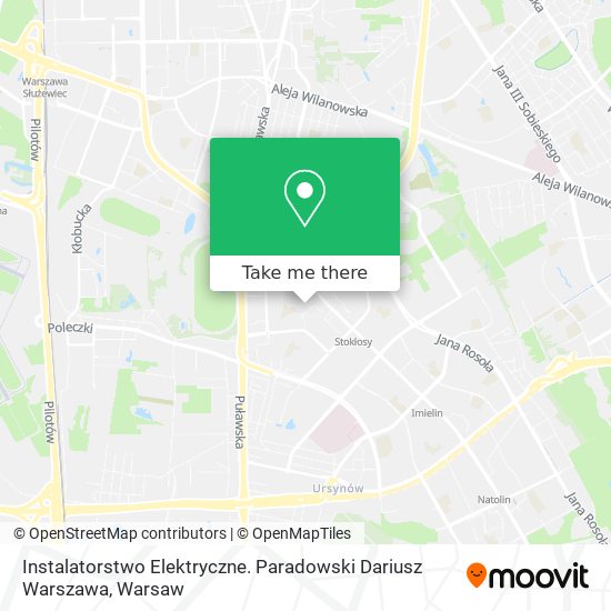 Instalatorstwo Elektryczne. Paradowski Dariusz Warszawa map