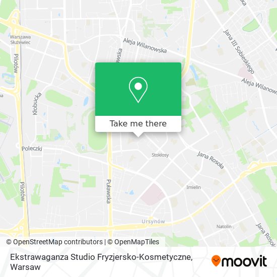 Карта Ekstrawaganza Studio Fryzjersko-Kosmetyczne