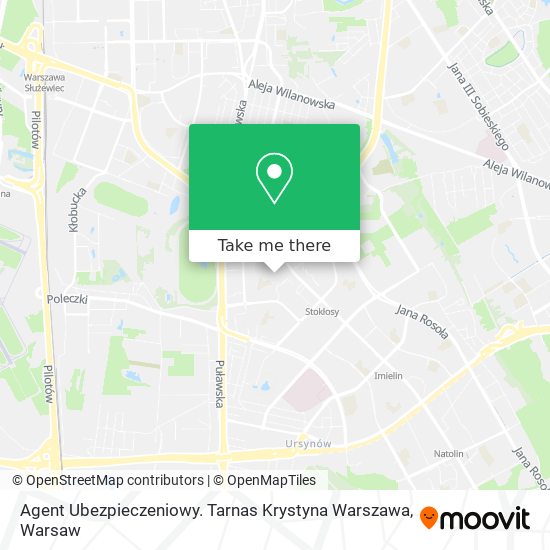 Agent Ubezpieczeniowy. Tarnas Krystyna Warszawa map