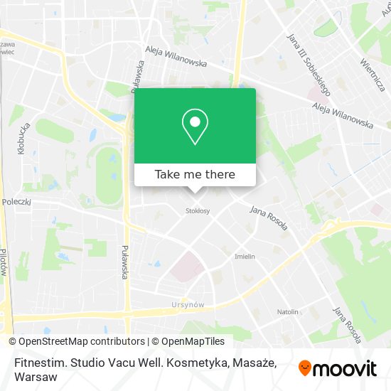 Fitnestim. Studio Vacu Well. Kosmetyka, Masaże map