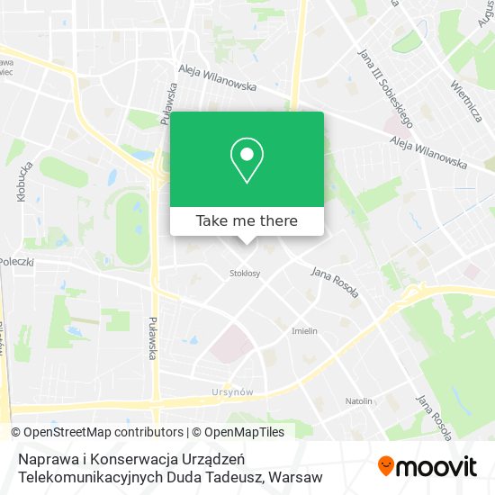 Naprawa i Konserwacja Urządzeń Telekomunikacyjnych Duda Tadeusz map