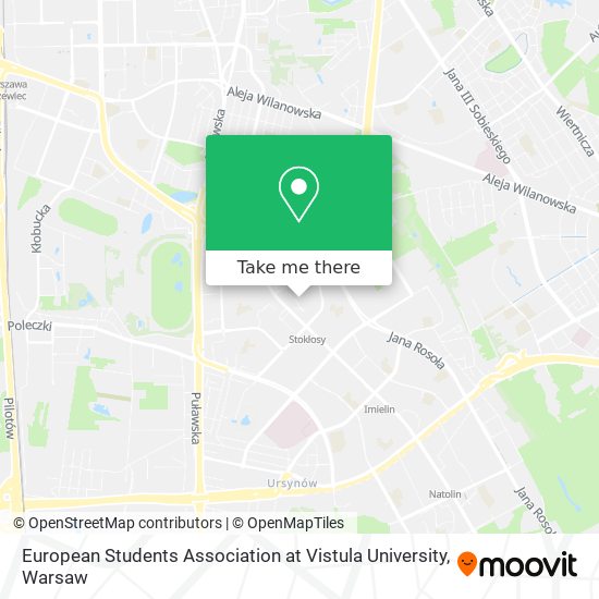 European Students Association at Vistula University map