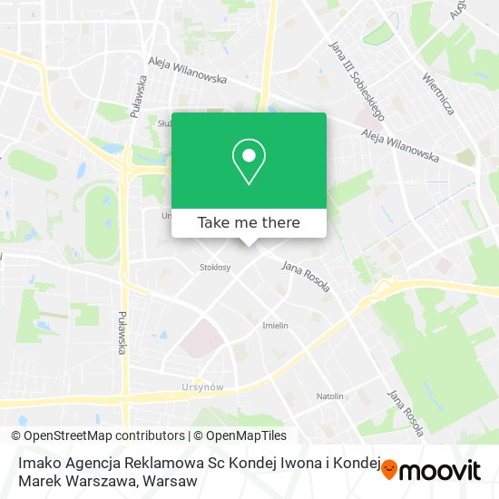 Imako Agencja Reklamowa Sc Kondej Iwona i Kondej Marek Warszawa map