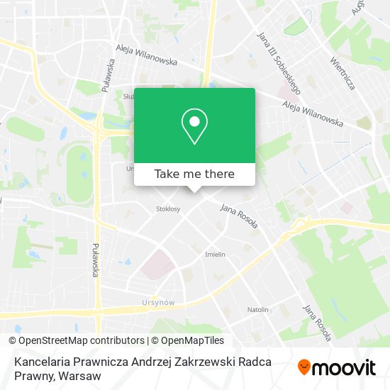 Kancelaria Prawnicza Andrzej Zakrzewski Radca Prawny map