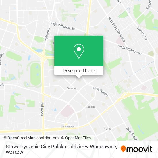 Stowarzyszenie Cisv Polska Oddział w Warszawaie map