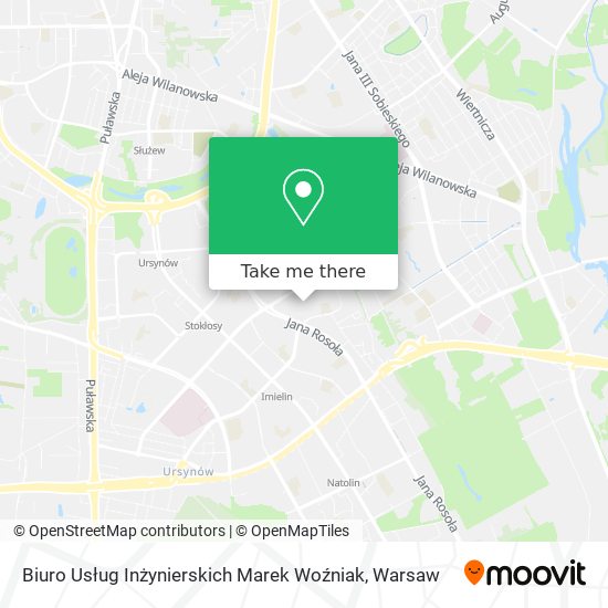 Biuro Usług Inżynierskich Marek Woźniak map