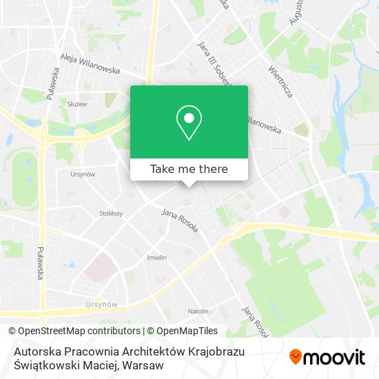 Autorska Pracownia Architektów Krajobrazu Świątkowski Maciej map