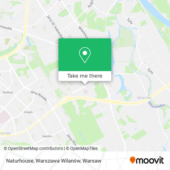 Naturhouse, Warszawa Wilanów map