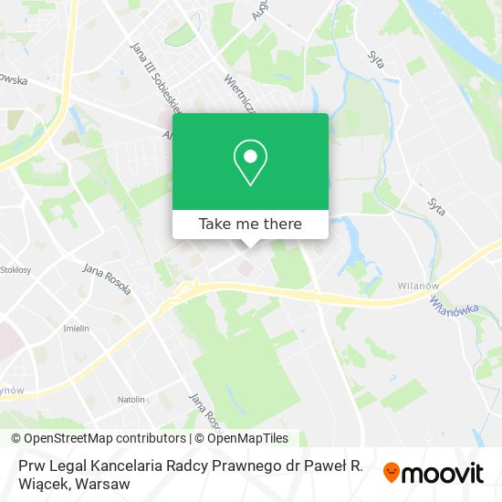 Prw Legal Kancelaria Radcy Prawnego dr Paweł R. Wiącek map