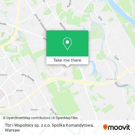 Tbt i Wspólnicy sp. z o.o. Spółka Komandytowa map