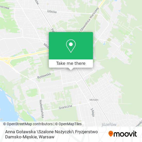 Anna Goławska \Szalone Nożyczki\ Fryzjerstwo Damsko-Męskie map