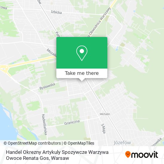 Handel Okrezny Artykuly Spozywcze Warzywa Owoce Renata Gos map