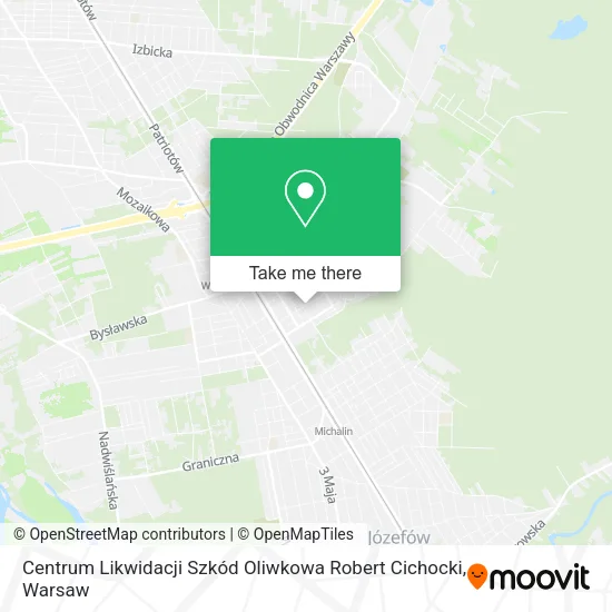 Карта Centrum Likwidacji Szkód Oliwkowa Robert Cichocki