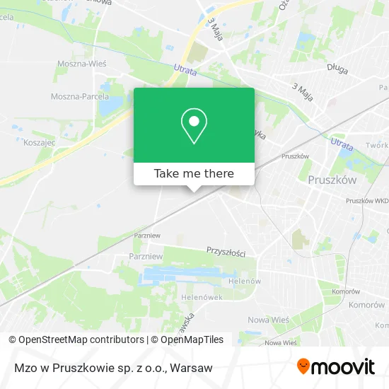 Mzo w Pruszkowie sp. z o.o. map