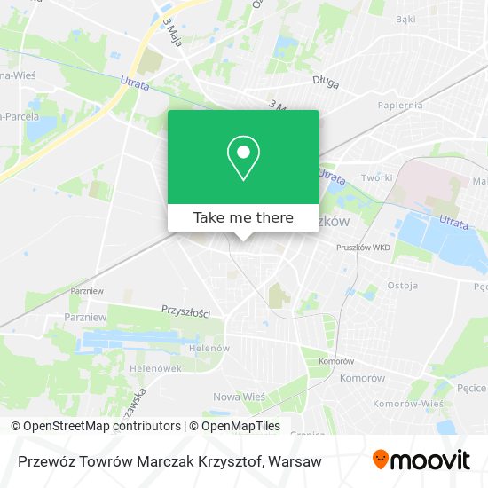 Przewóz Towrów Marczak Krzysztof map