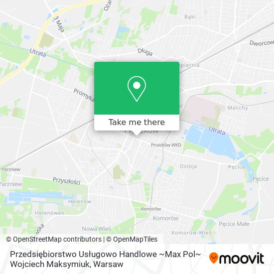 Przedsiębiorstwo Usługowo Handlowe ~Max Pol~ Wojciech Maksymiuk map