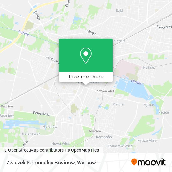 Zwiazek Komunalny Brwinow map