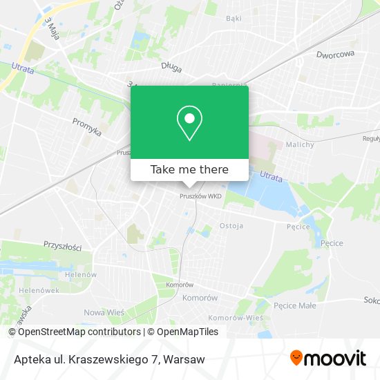 Карта Apteka ul. Kraszewskiego 7