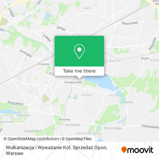 Wulkanizacja i Wyważanie Kół. Sprzedaż Opon map