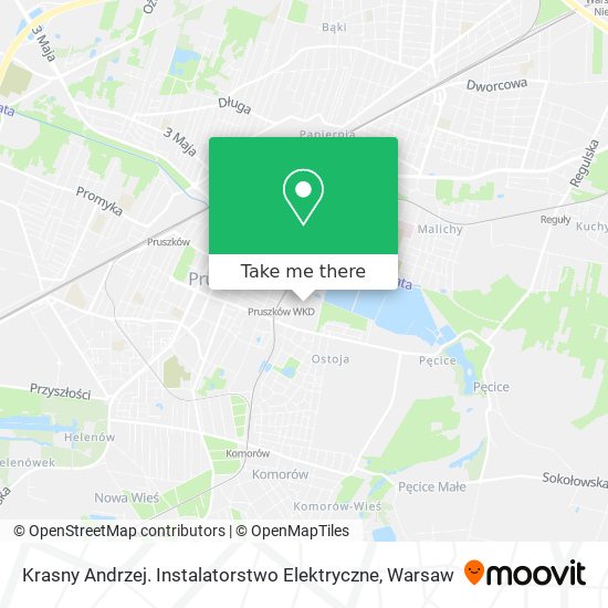 Krasny Andrzej. Instalatorstwo Elektryczne map