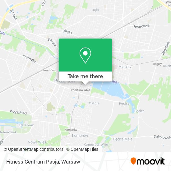 Fitness Centrum Pasja map