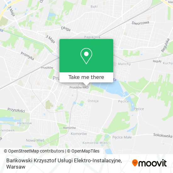 Bańkowski Krzysztof Usługi Elektro-Instalacyjne map