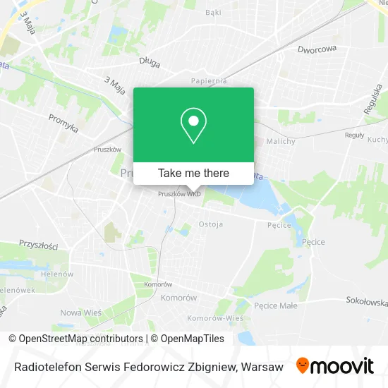 Radiotelefon Serwis Fedorowicz Zbigniew map