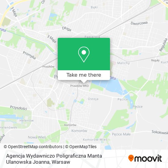 Agencja Wydawniczo Poligraficzna Manta Ulanowska Joanna map