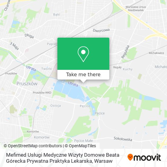 Mefimed Usługi Medyczne Wizyty Domowe Beata Górecka Prywatna Praktyka Lekarska map