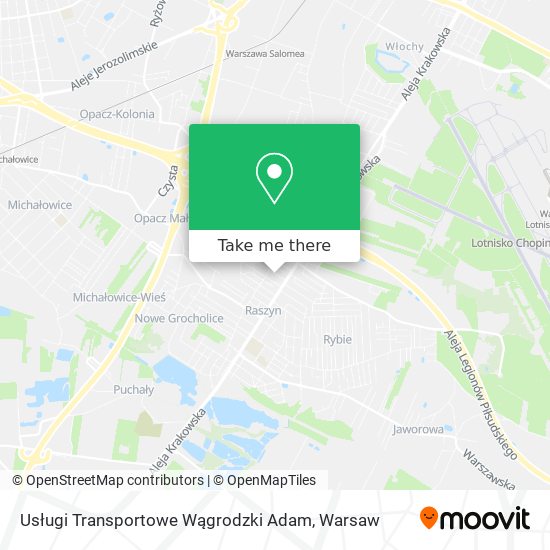 Usługi Transportowe Wągrodzki Adam map