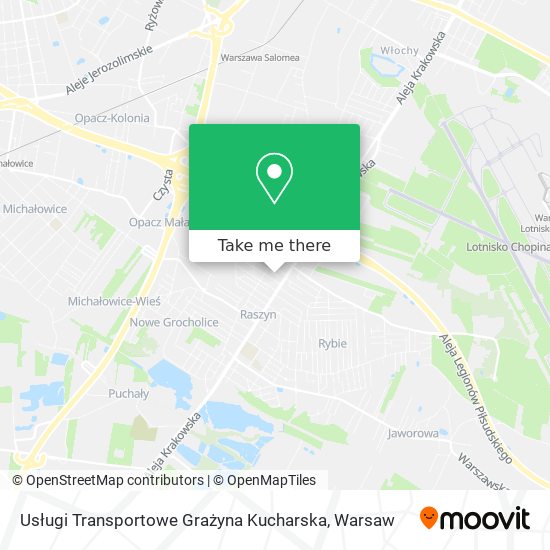 Карта Usługi Transportowe Grażyna Kucharska