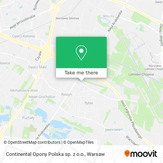 Карта Continental Opony Polska sp. z o.o.