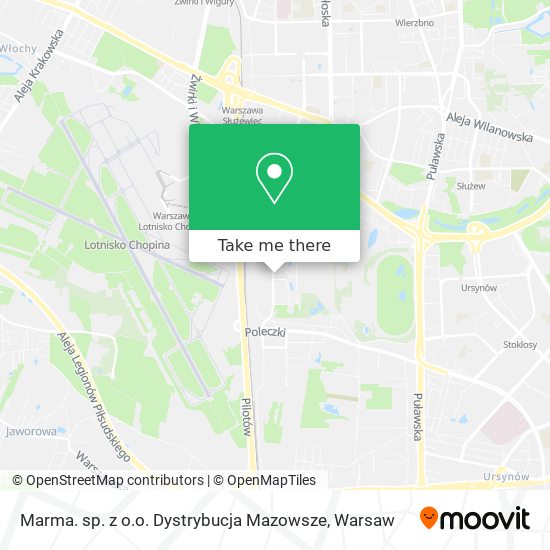 Marma. sp. z o.o. Dystrybucja Mazowsze map