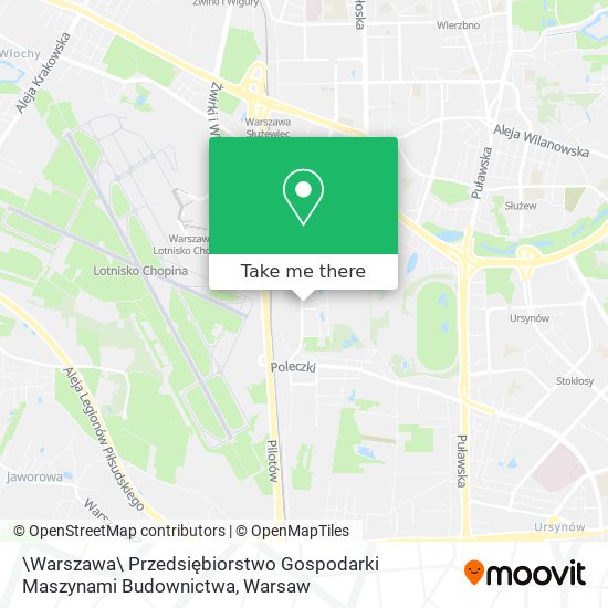 \Warszawa\ Przedsiębiorstwo Gospodarki Maszynami Budownictwa map