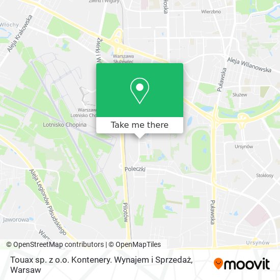 Touax sp. z o.o. Kontenery. Wynajem i Sprzedaż map