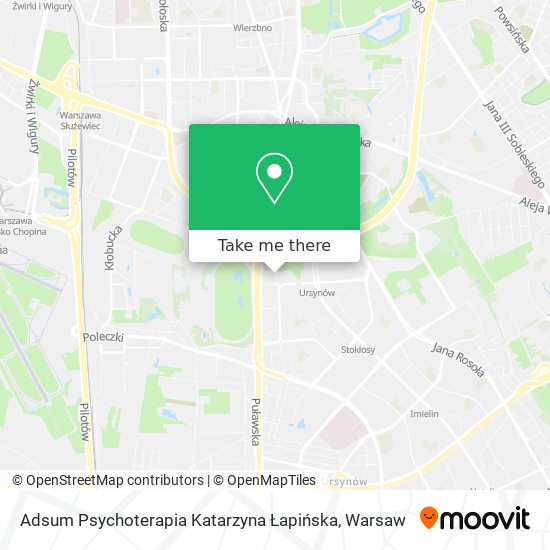 Adsum Psychoterapia Katarzyna Łapińska map