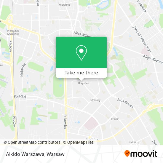 Aikido Warszawa map