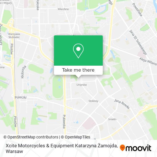 Xcite Motorcycles & Equipment Katarzyna Żamojda map