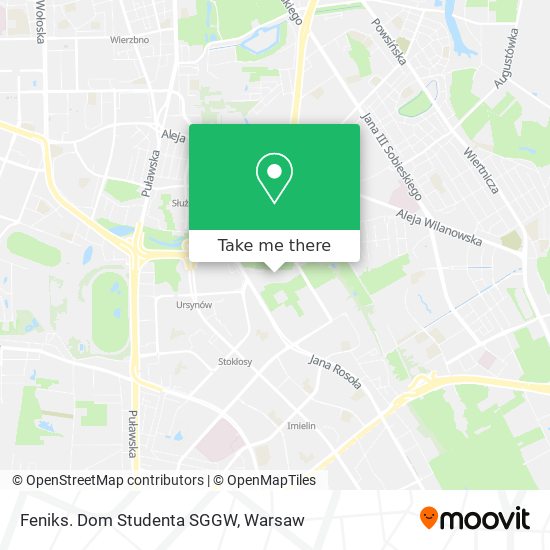 Feniks. Dom Studenta SGGW map