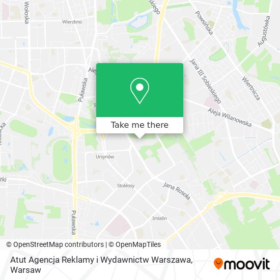 Atut Agencja Reklamy i Wydawnictw Warszawa map