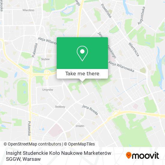 Insight Studenckie Koło Naukowe Marketerów SGGW map